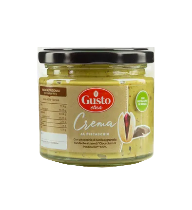 Etna pistāciju krēms ar Sicīlijas pistācijām un tumšo Modica šokolādi - 190g