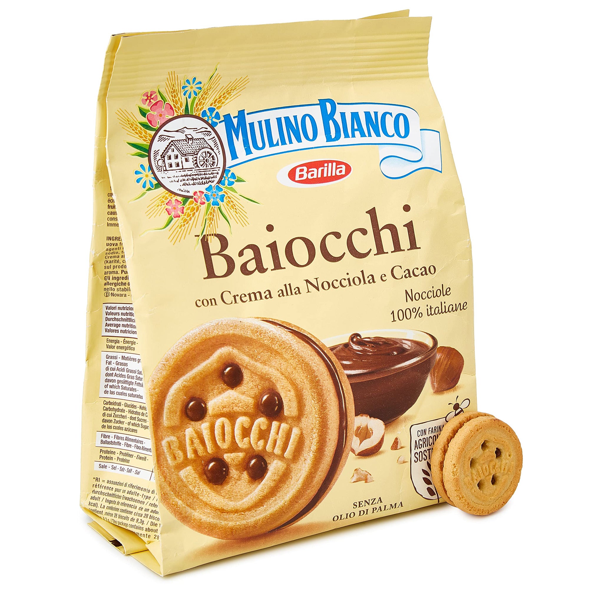 Šokolādes krēmveida cepumi - Mulino Bianco Baiocchi Choco 260g